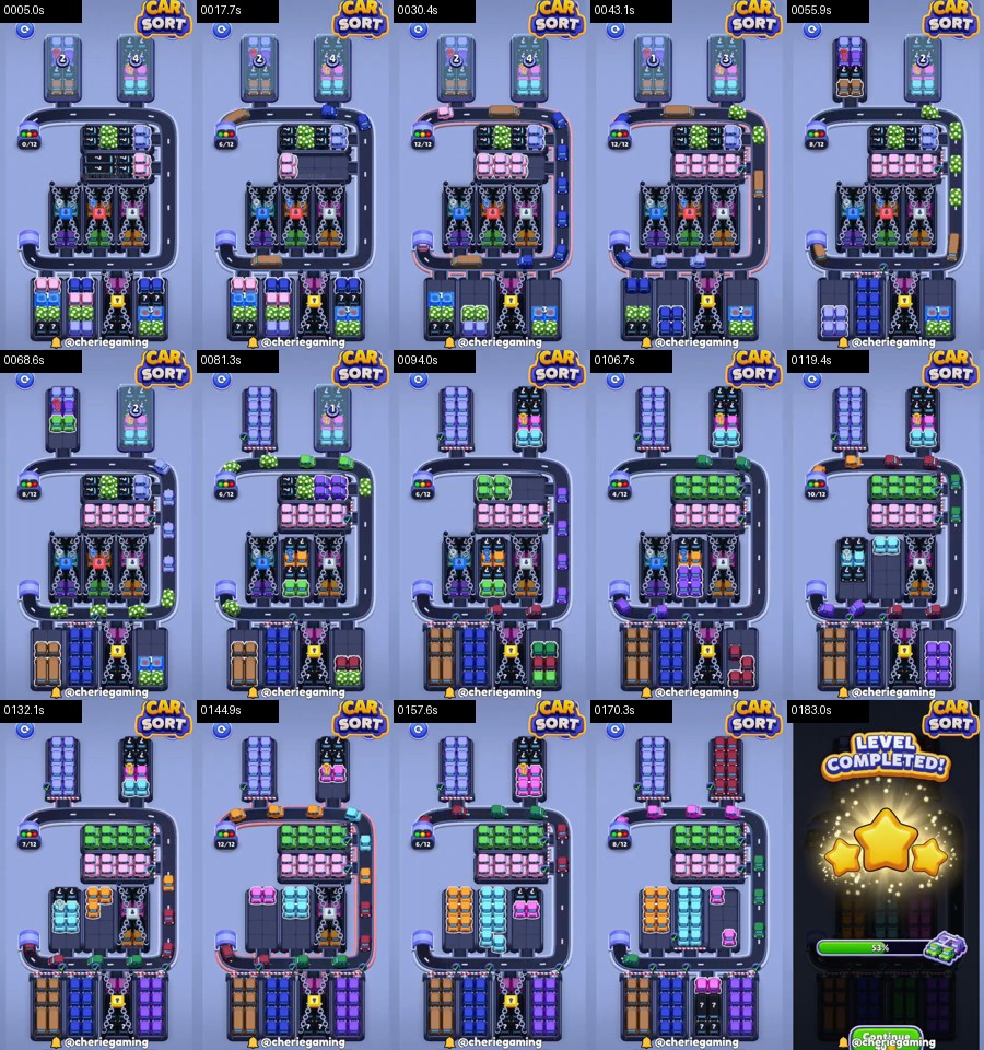 Car Sort: Color Puzzle Level 427 route reference