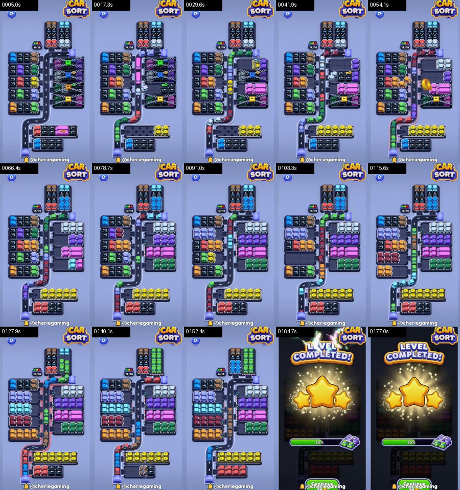 Car Sort: Color Puzzle Level 428 route reference