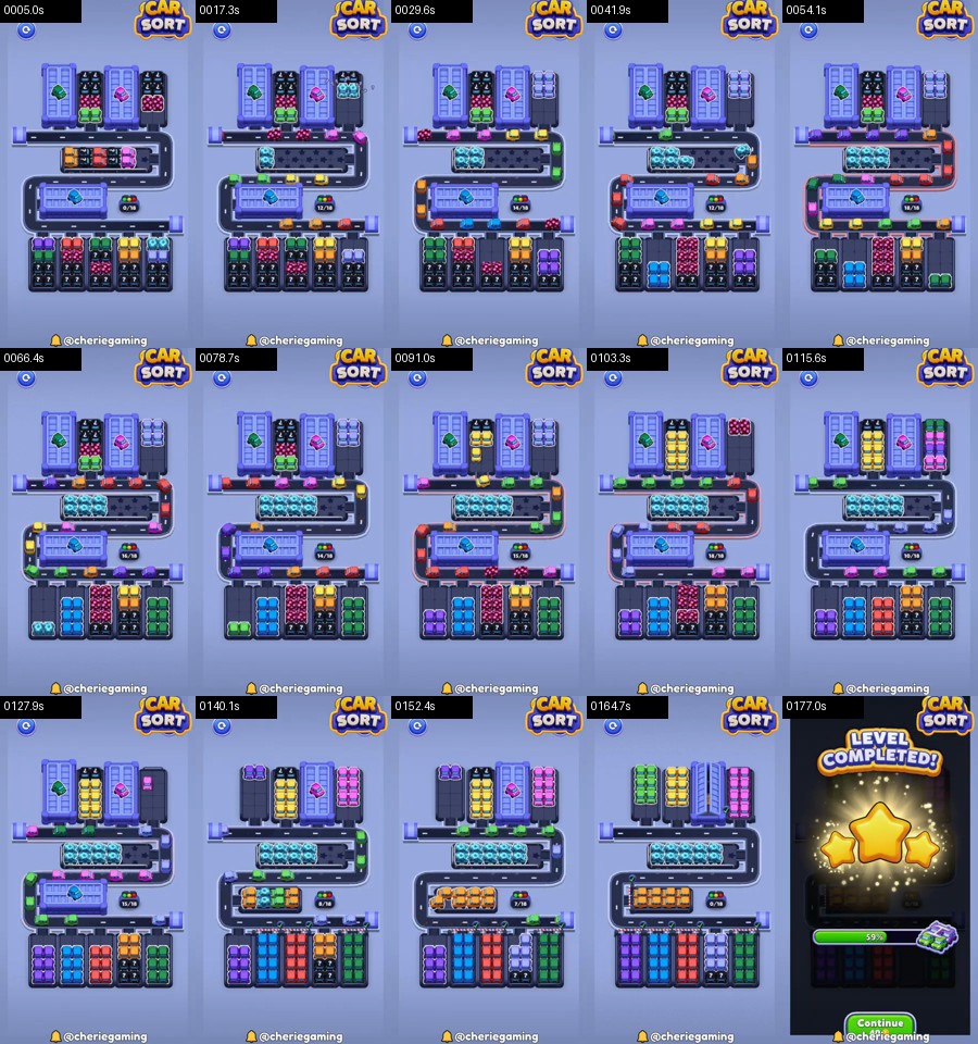 Car Sort: Color Puzzle Level 430 route reference