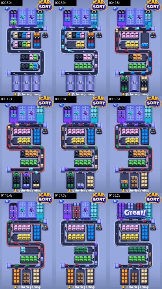 Car Sort: Color Puzzle Level 431 route reference