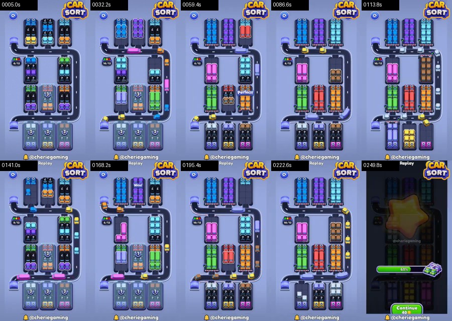 Car Sort: Color Puzzle Level 432 route reference