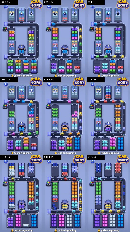 Car Sort: Color Puzzle Level 433 route reference