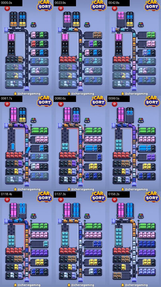 Car Sort: Color Puzzle Level 434 route reference