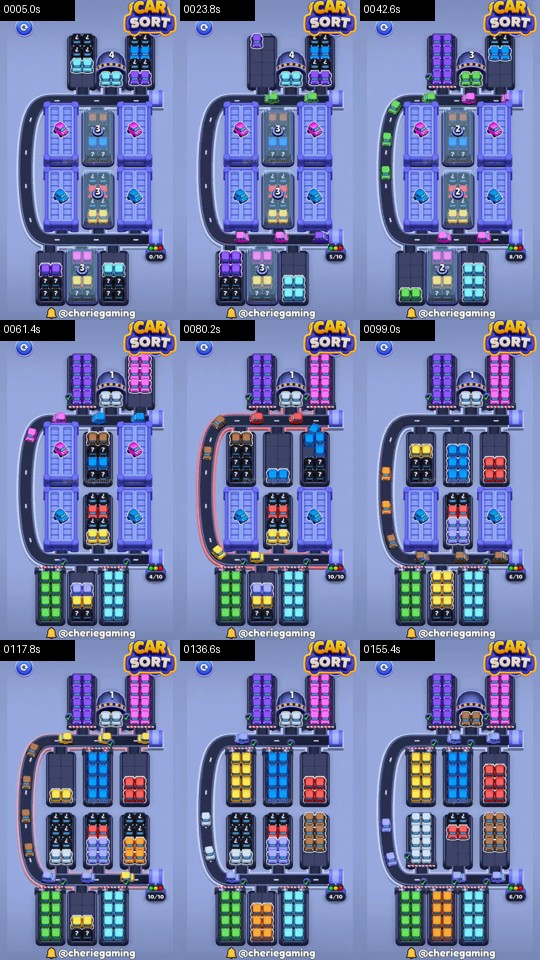 Car Sort: Color Puzzle Level 435 route reference