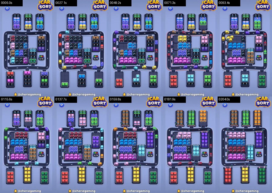 Car Sort: Color Puzzle Level 436 route reference