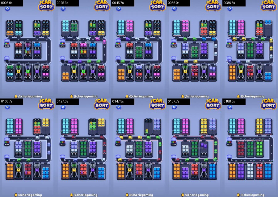 Car Sort: Color Puzzle Level 437 route reference