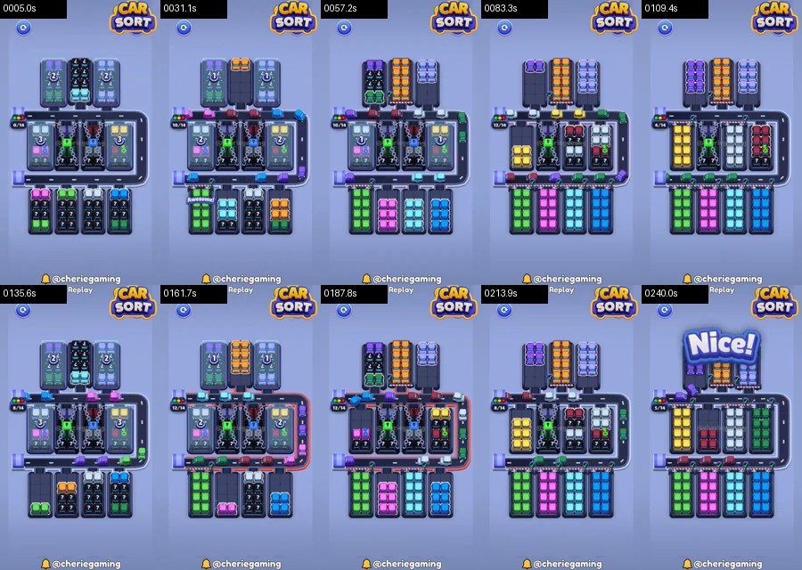 Car Sort: Color Puzzle Level 438 route reference