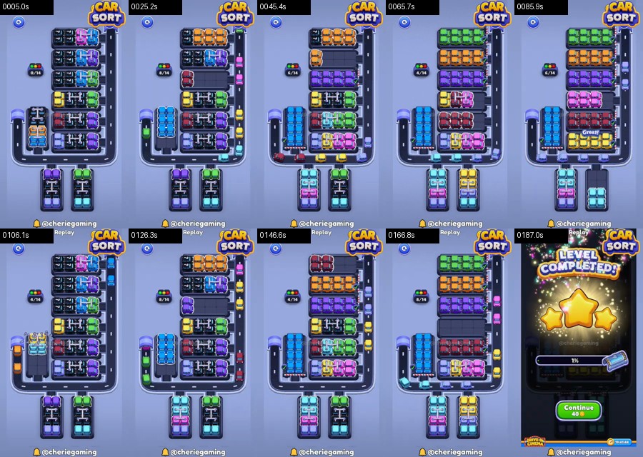 Car Sort: Color Puzzle Level 452 route reference