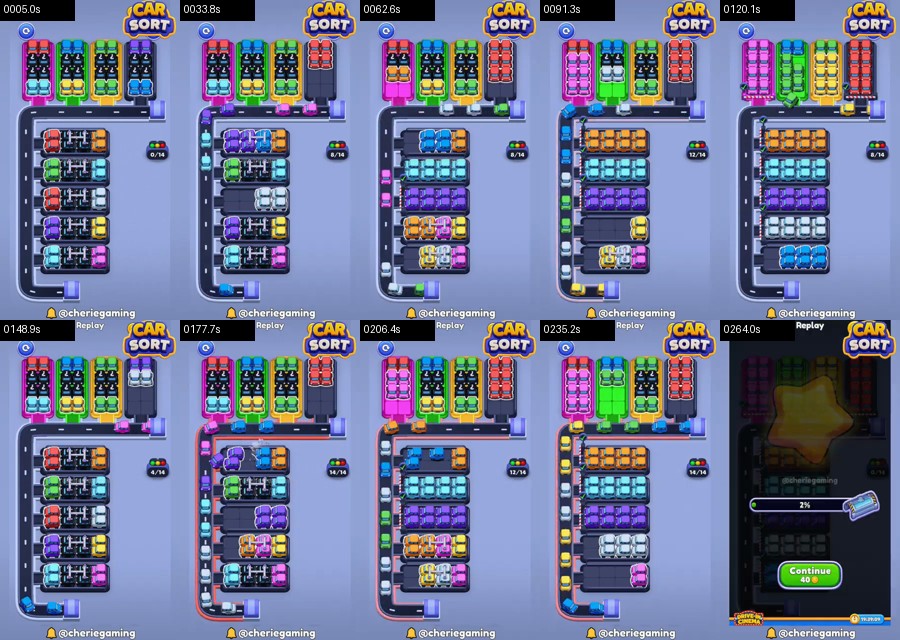 Car Sort: Color Puzzle Level 453 route reference