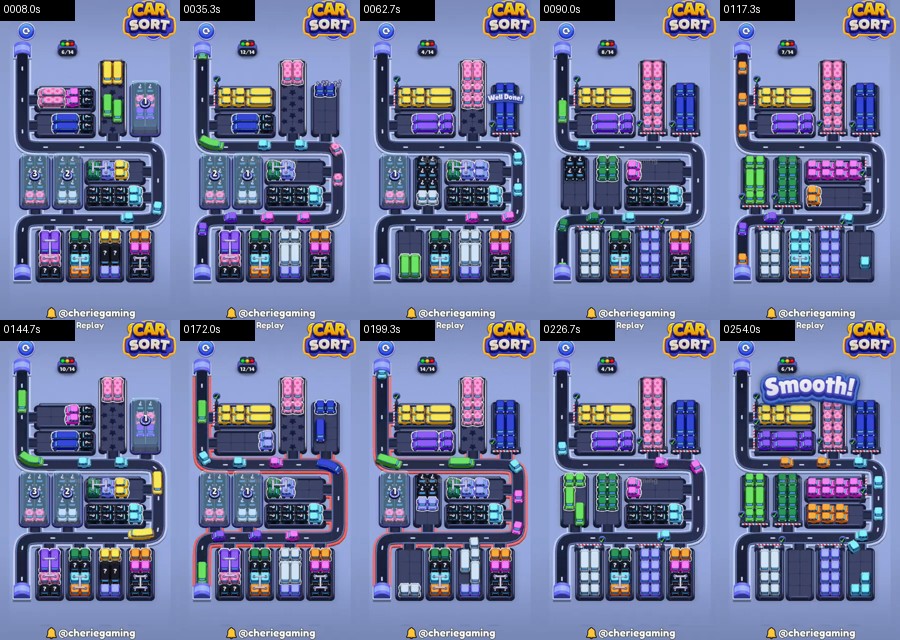 Car Sort: Color Puzzle Level 462 route reference