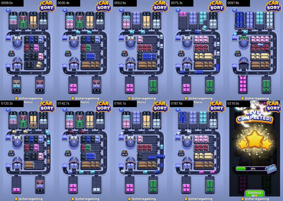 Car Sort: Color Puzzle Level 465 route reference