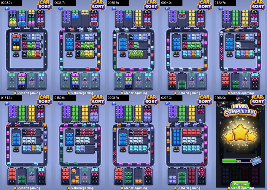 Car Sort: Color Puzzle Level 472 route reference