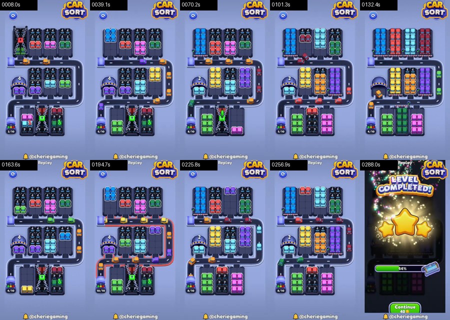 Car Sort: Color Puzzle Level 473 route reference