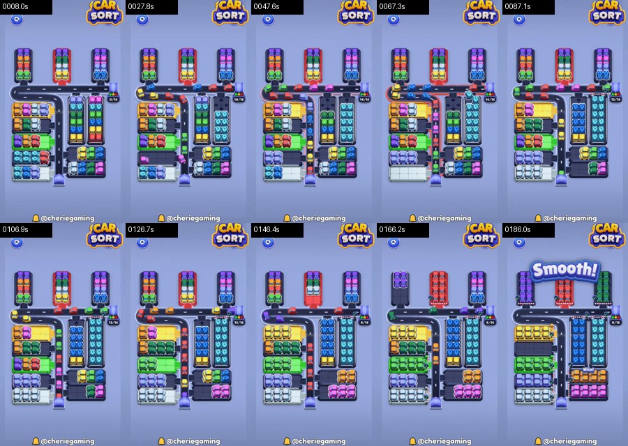Car Sort: Color Puzzle Level 475 route reference