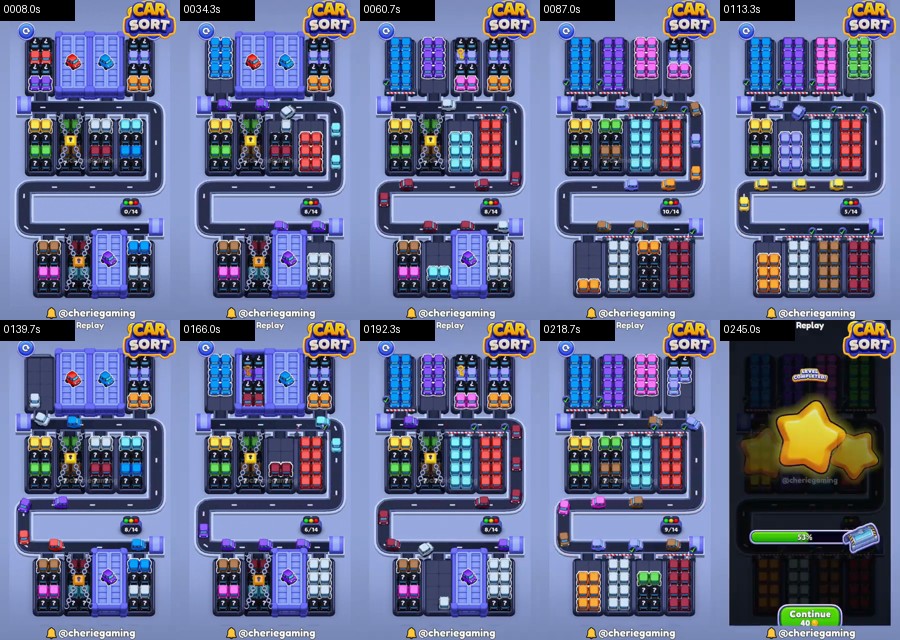 Car Sort: Color Puzzle Level 478 route reference