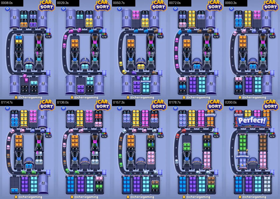 Car Sort: Color Puzzle Level 481 route reference