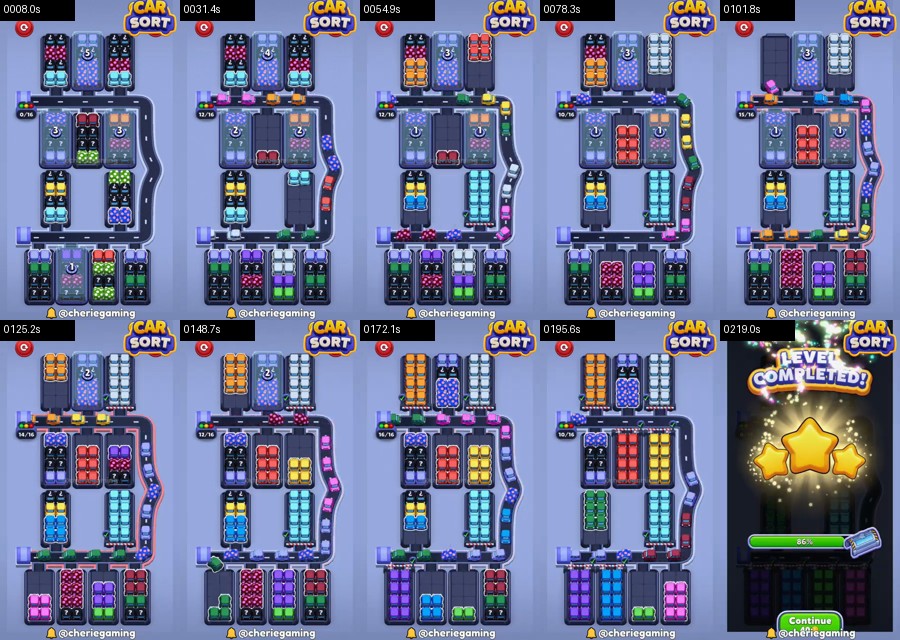 Car Sort: Color Puzzle Level 494 route reference
