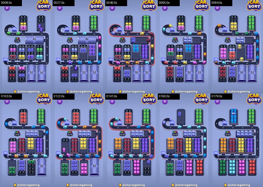 Car Sort: Color Puzzle Level 499 route reference