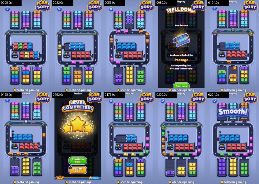 Car Sort: Color Puzzle Level 501 route reference