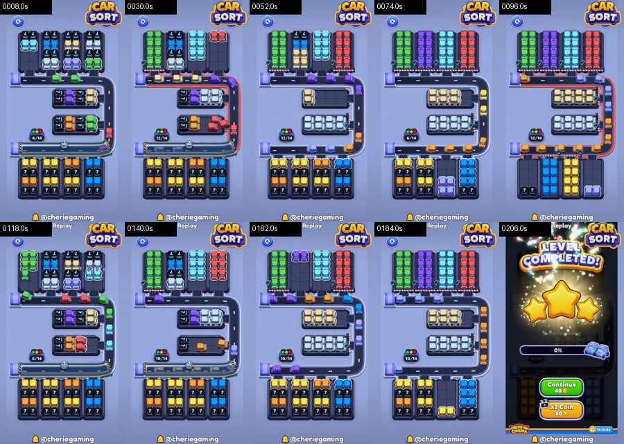 Car Sort: Color Puzzle Level 502 route reference