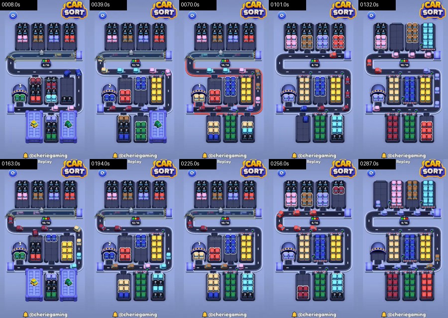 Car Sort: Color Puzzle Level 503 route reference
