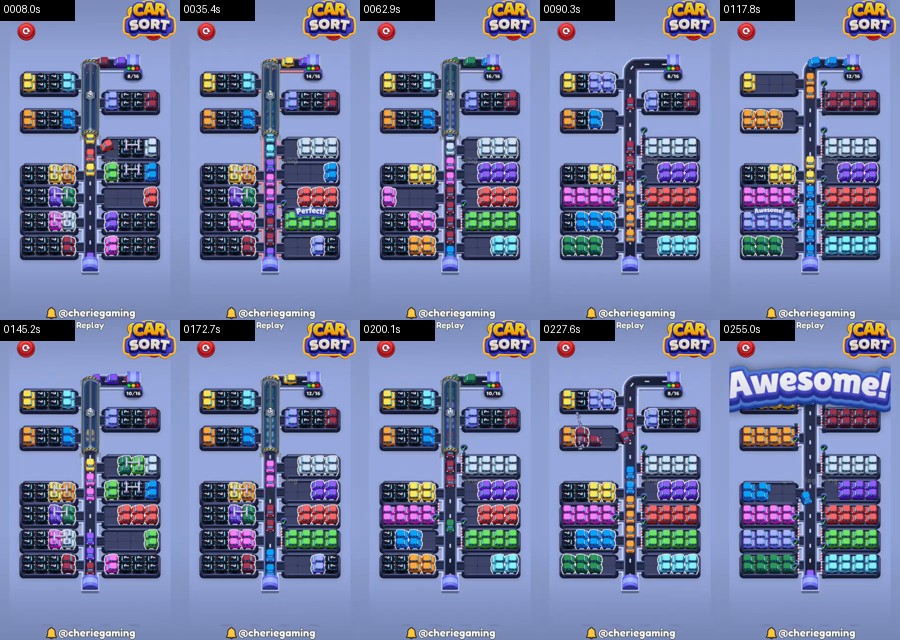 Car Sort: Color Puzzle Level 504 route reference