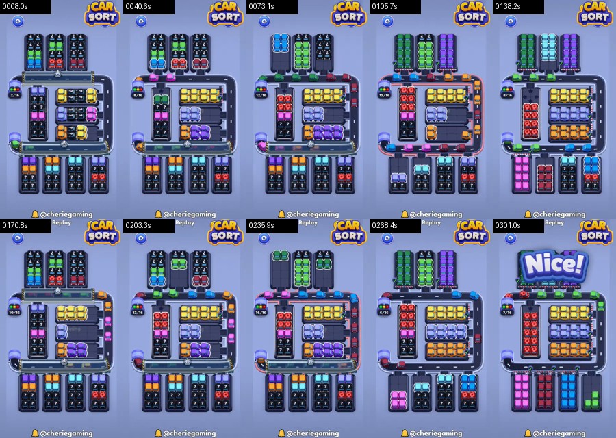 Car Sort: Color Puzzle Level 506 route reference