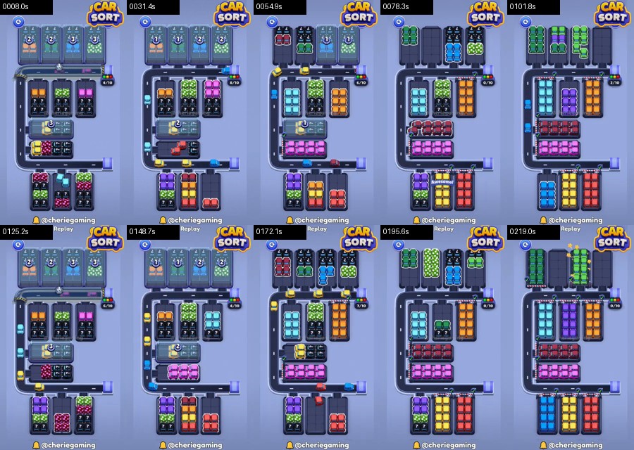 Car Sort: Color Puzzle Level 507 route reference