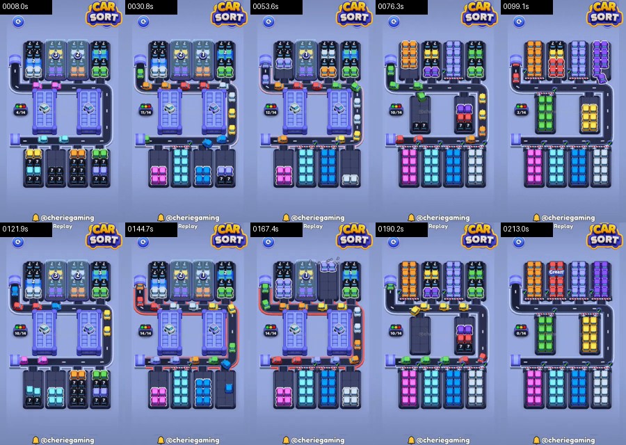 Car Sort: Color Puzzle Level 508 route reference