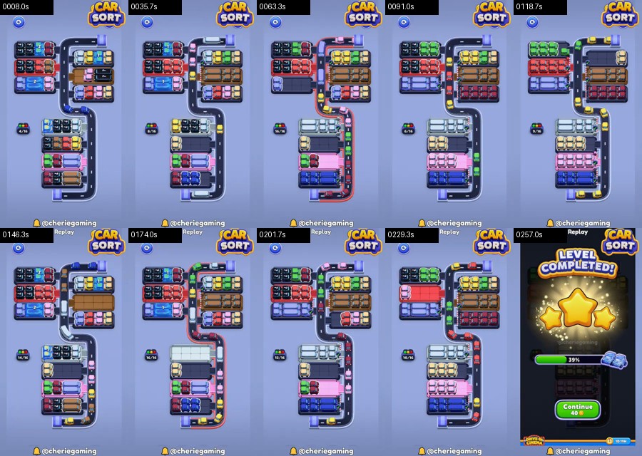 Car Sort: Color Puzzle Level 520 route reference