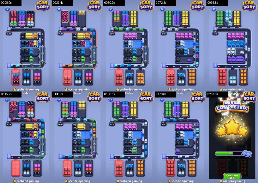 Car Sort: Color Puzzle Level 530 route reference