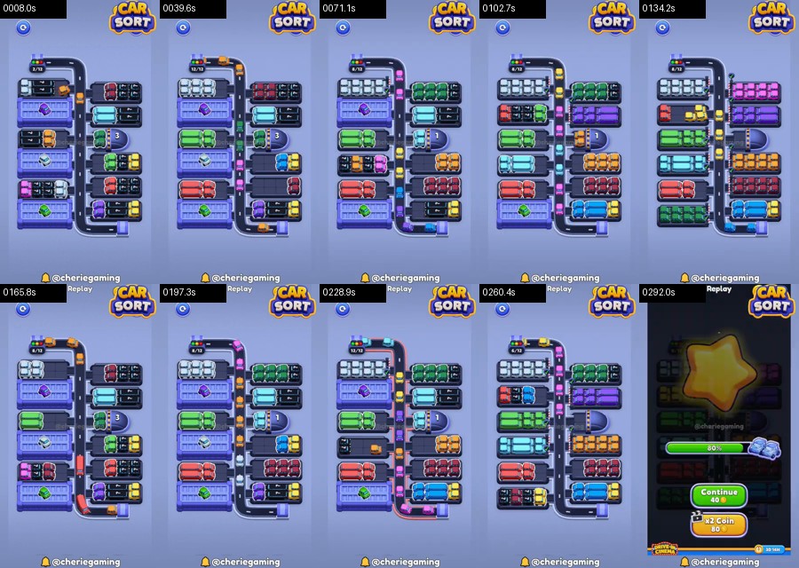 Car Sort: Color Puzzle Level 541 route reference