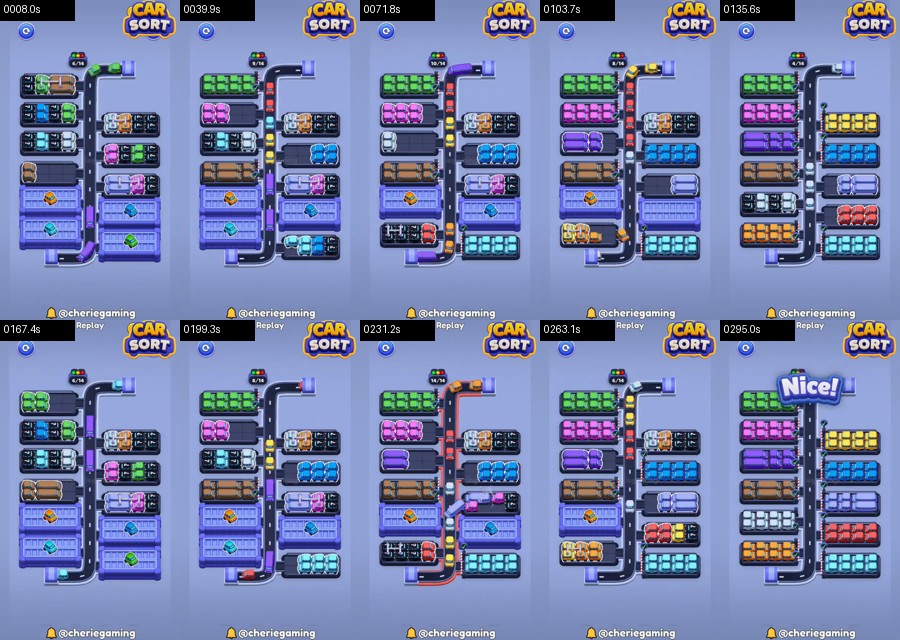 Car Sort: Color Puzzle Level 550 route reference