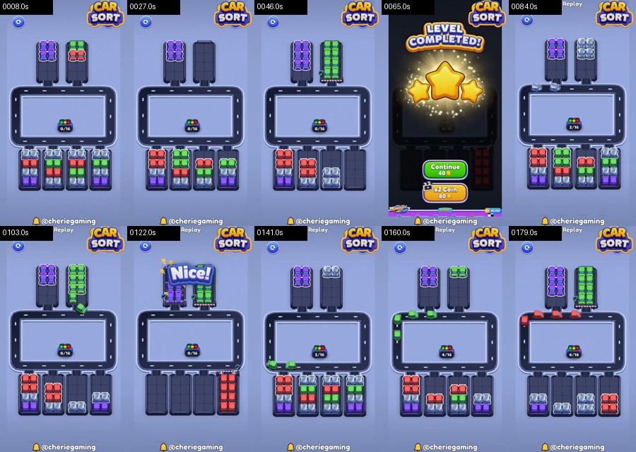 Car Sort: Color Puzzle Level 551 route reference