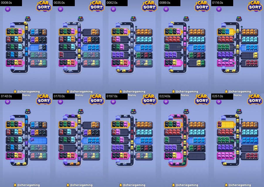 Car Sort: Color Puzzle Level 559 route reference