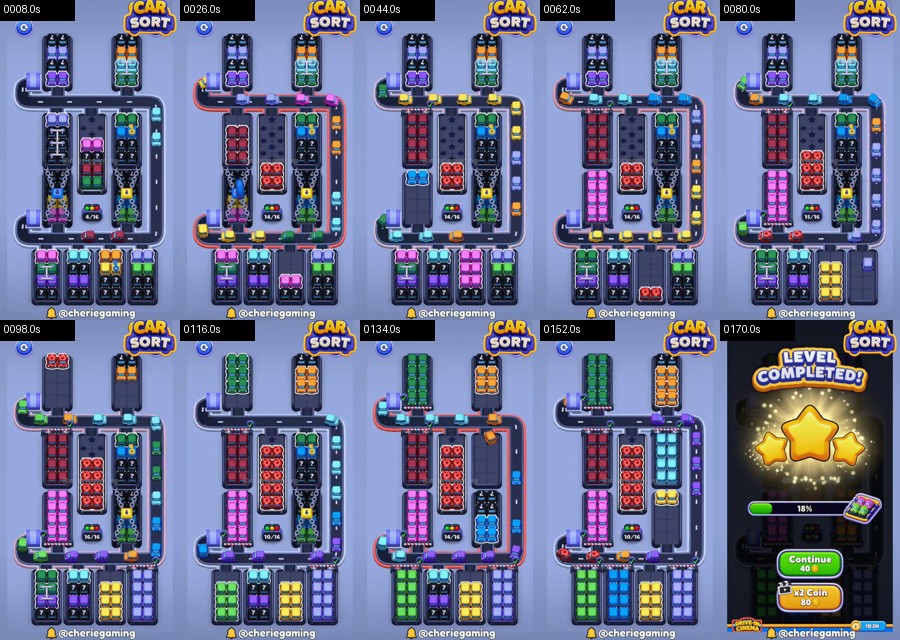 Car Sort: Color Puzzle Level 560 route reference