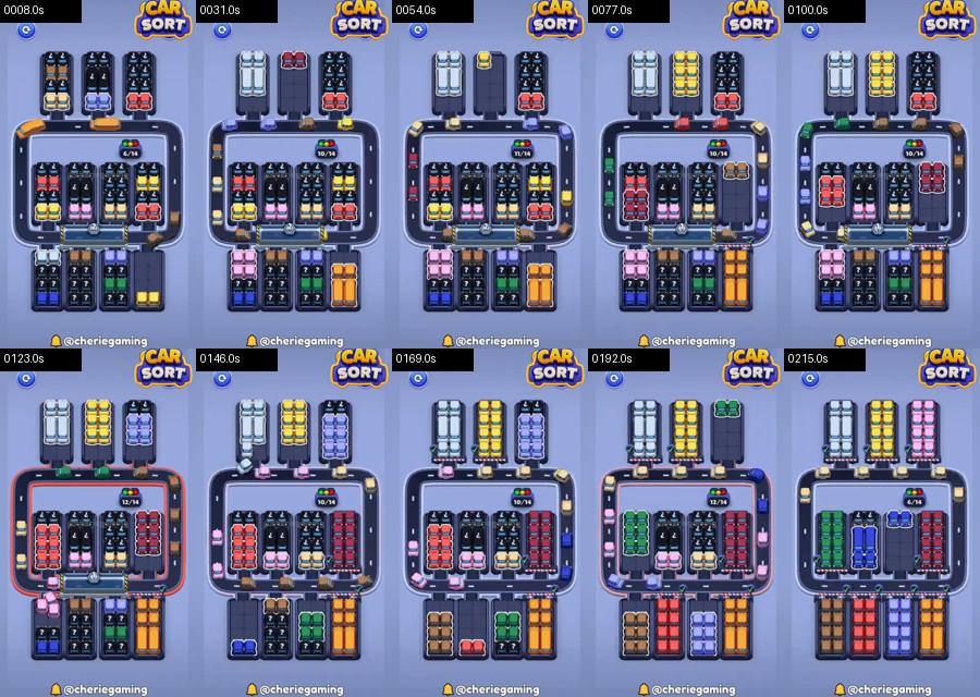 Car Sort: Color Puzzle Level 561 route reference