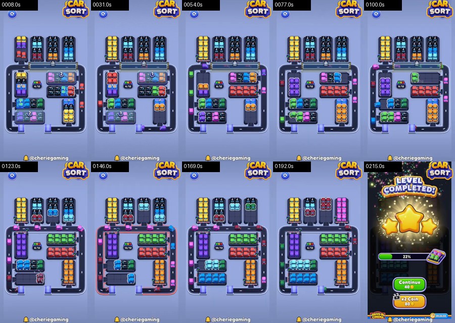 Car Sort: Color Puzzle Level 562 route reference