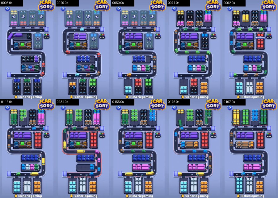 Car Sort: Color Puzzle Level 563 route reference