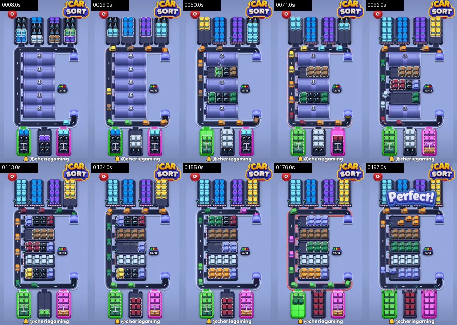 Car Sort: Color Puzzle Level 564 route reference