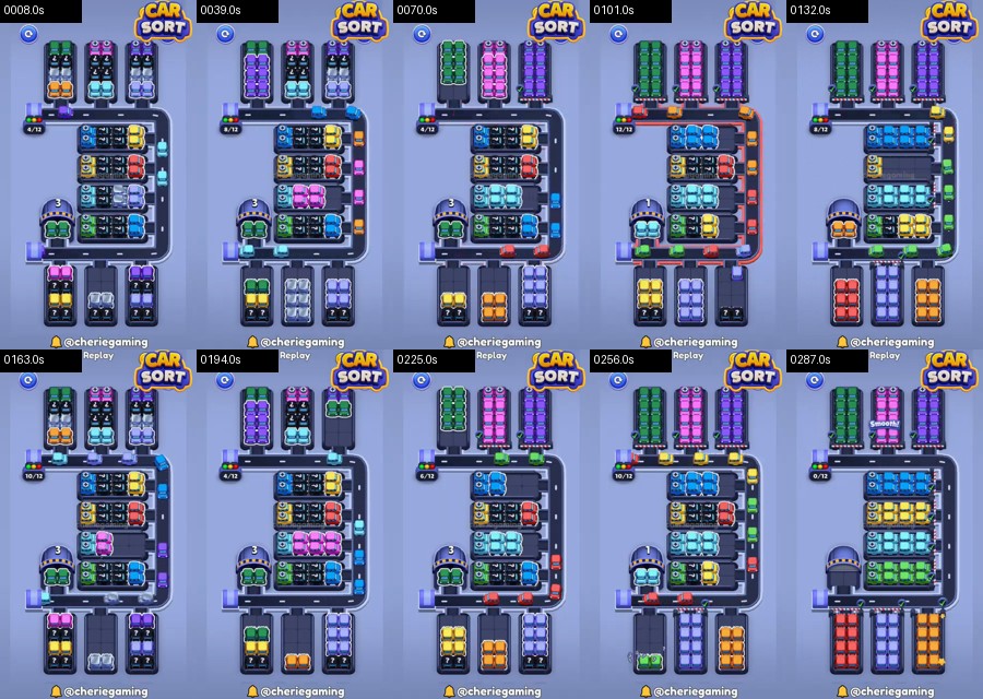 Car Sort: Color Puzzle Level 565 route reference